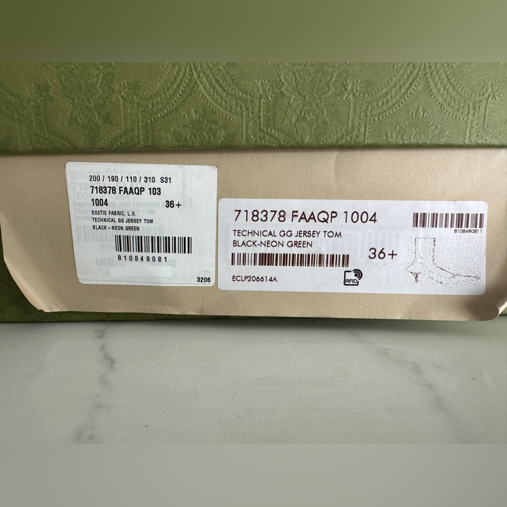 Gucci GG Jersey Tom Technical Fabric Boot - Picture 9 of 9